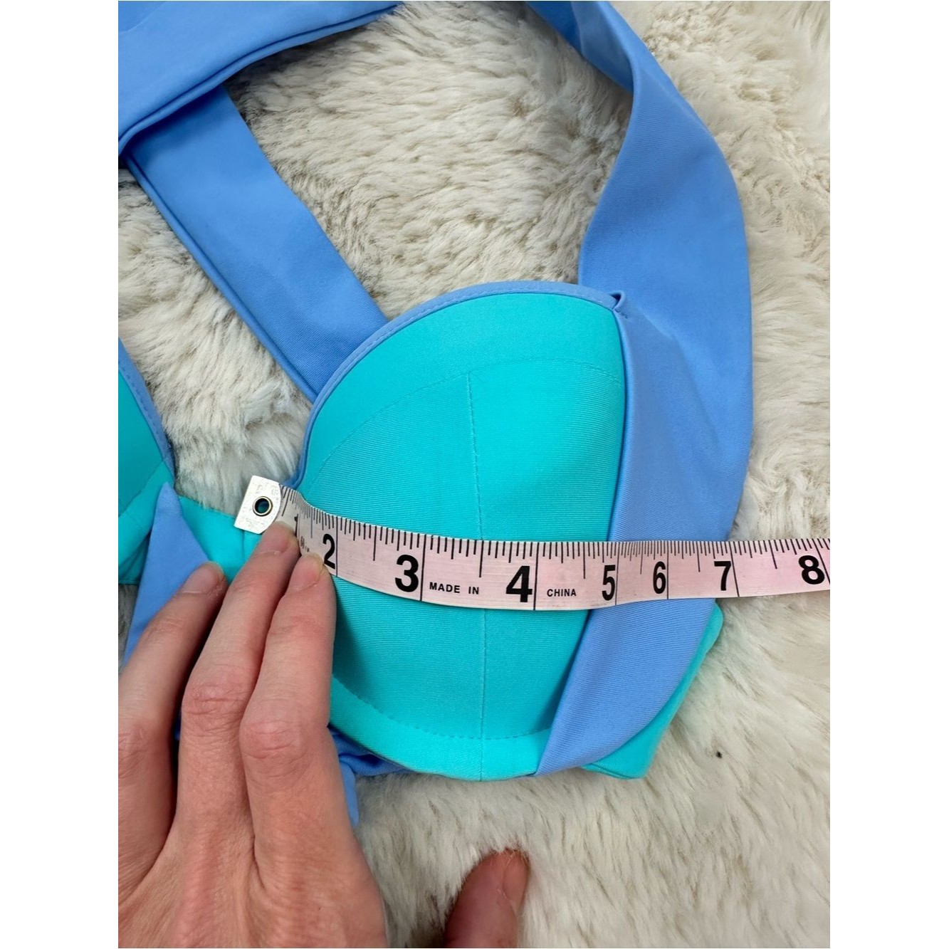 93 Play Street Layla Peri Blue Push Up Bikini Top, M — image 2 of 6